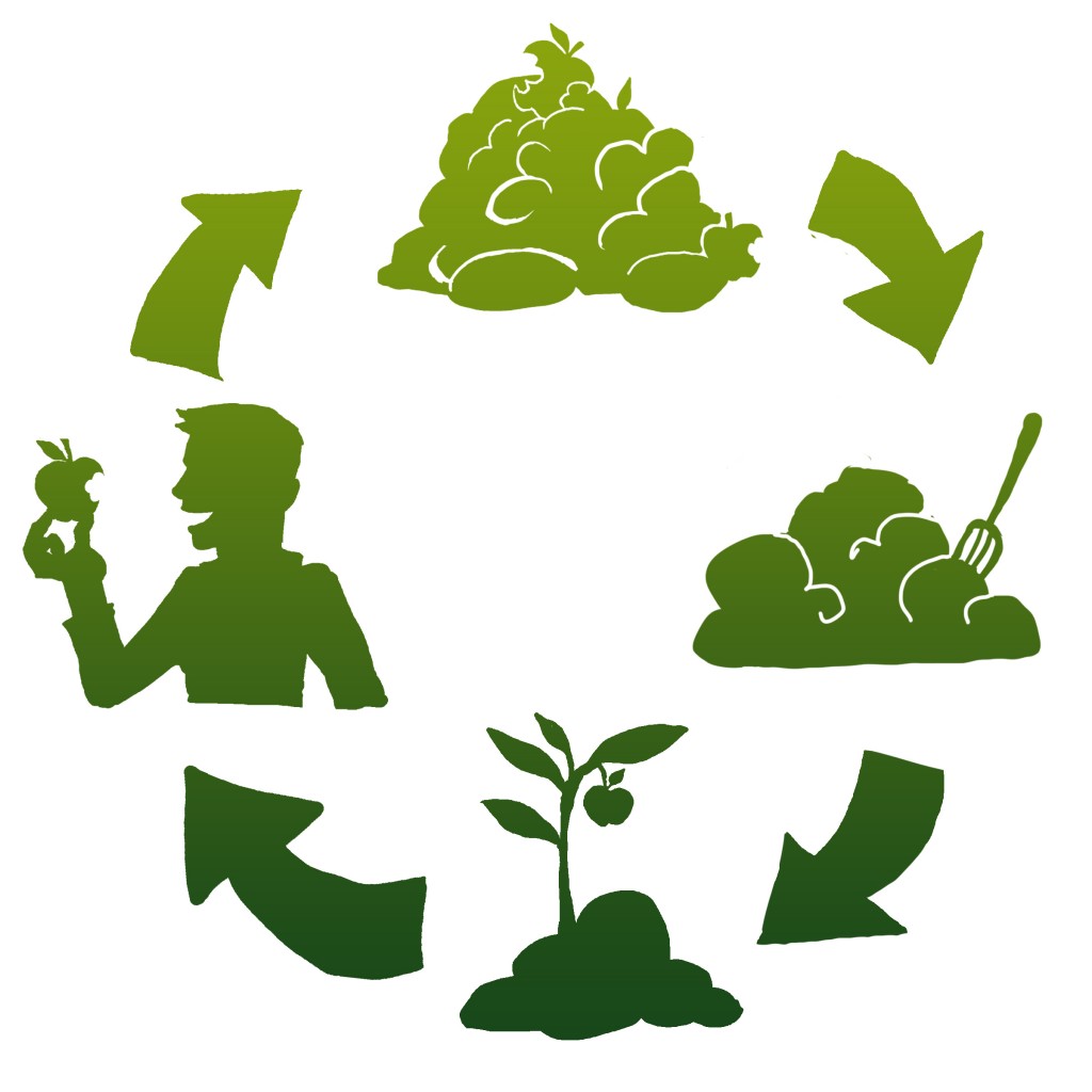 Растительные и пищевые отходы можно использовать повторно в качестве удобрения на садовом участке.
